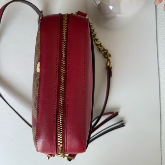 Coach Camera Bag In Signature Canvas With Scattered Apple Print- rare print - Picture 4 of 7